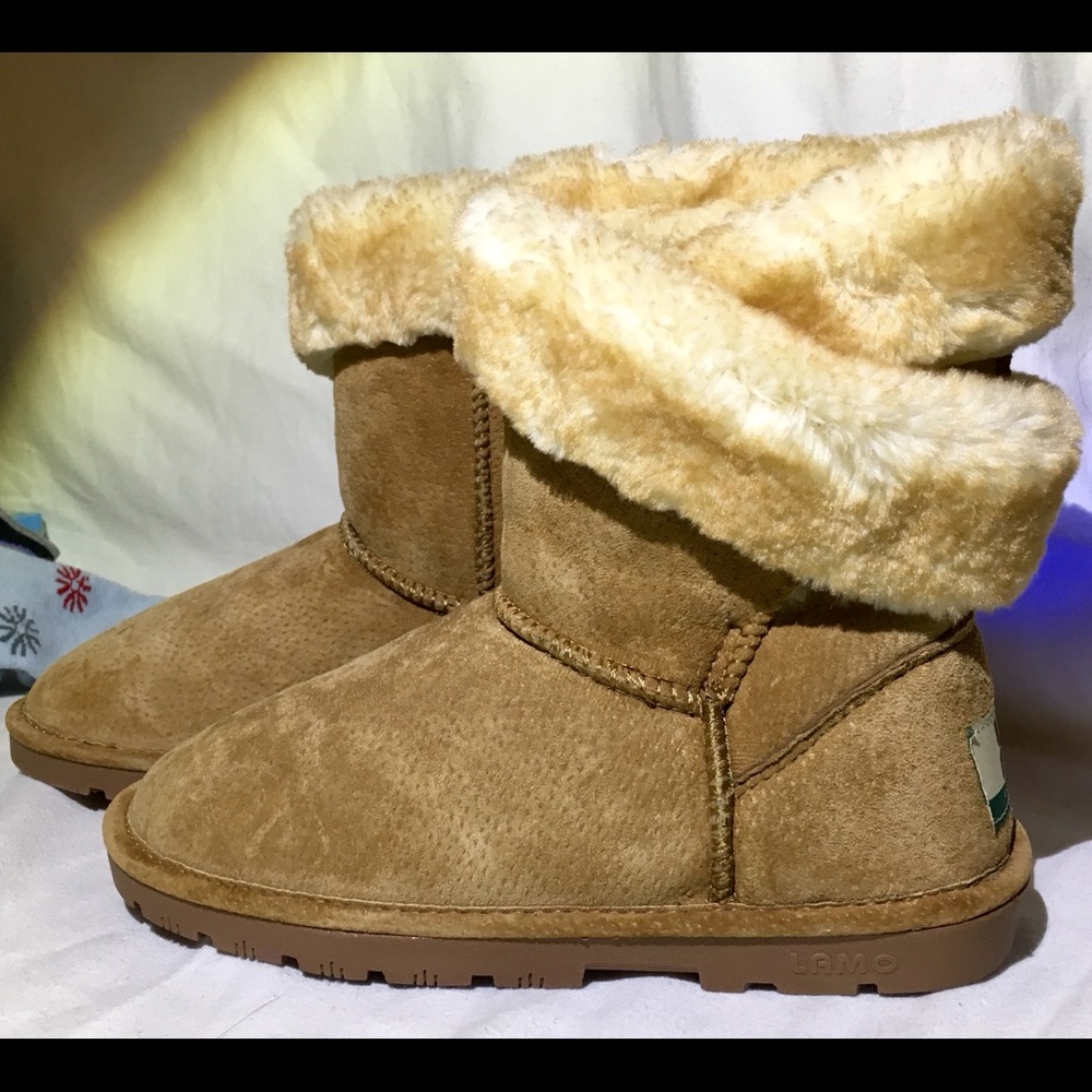 Lamo wrap closure plush fur boot -like ugg classic